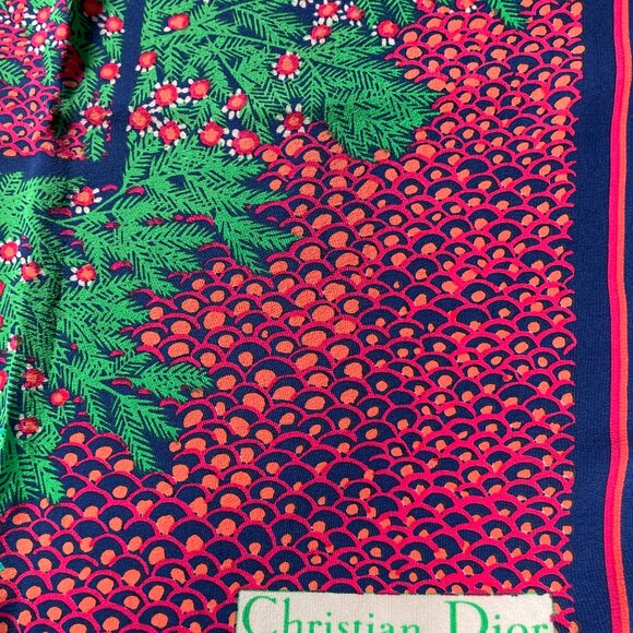 Vintage Christian Dior Silk Scarf - Picture 5 of 15